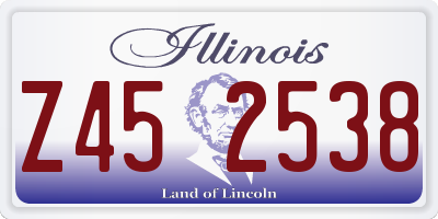 IL license plate Z452538