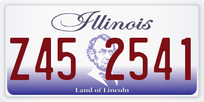 IL license plate Z452541