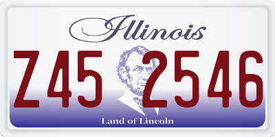 IL license plate Z452546