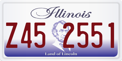 IL license plate Z452551