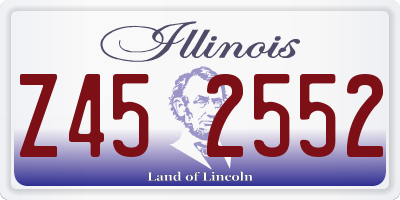 IL license plate Z452552