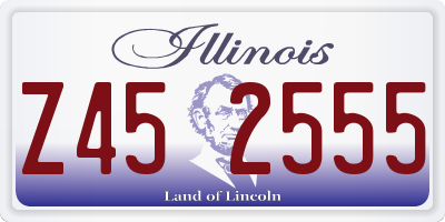 IL license plate Z452555