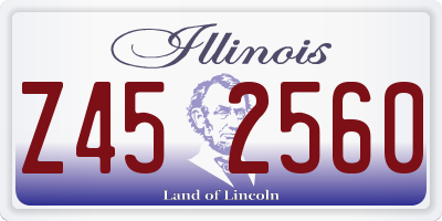 IL license plate Z452560
