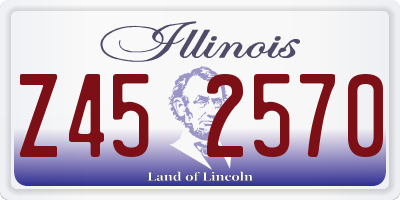 IL license plate Z452570
