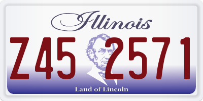 IL license plate Z452571