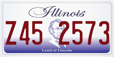 IL license plate Z452573