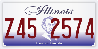 IL license plate Z452574