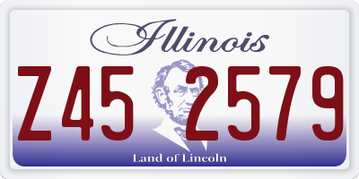 IL license plate Z452579