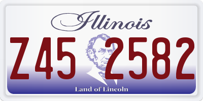 IL license plate Z452582