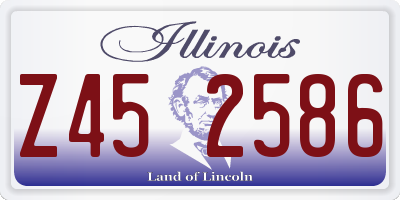 IL license plate Z452586