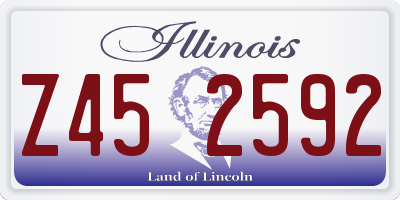 IL license plate Z452592