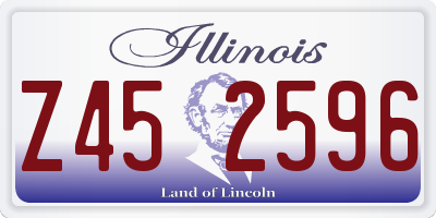 IL license plate Z452596