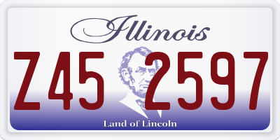 IL license plate Z452597