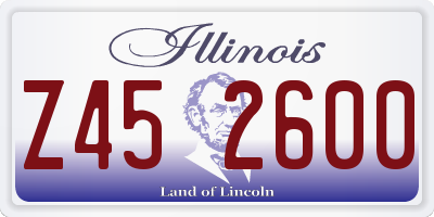 IL license plate Z452600