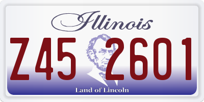 IL license plate Z452601