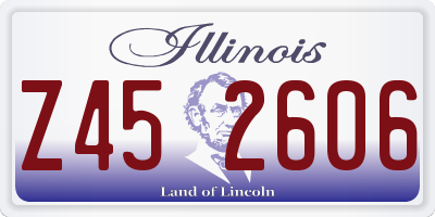 IL license plate Z452606