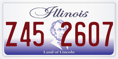 IL license plate Z452607