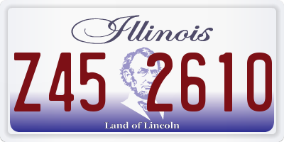 IL license plate Z452610