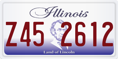 IL license plate Z452612