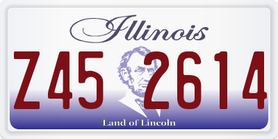 IL license plate Z452614