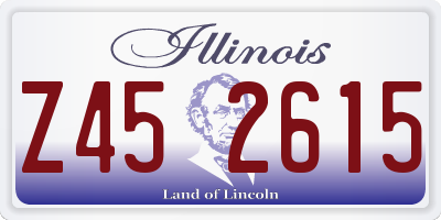 IL license plate Z452615