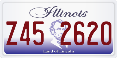 IL license plate Z452620