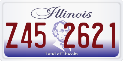 IL license plate Z452621