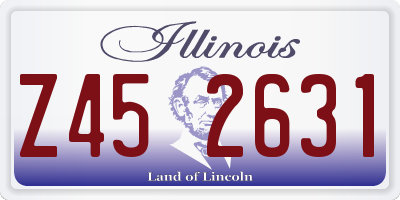 IL license plate Z452631
