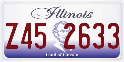 IL license plate Z452633
