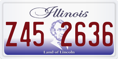 IL license plate Z452636
