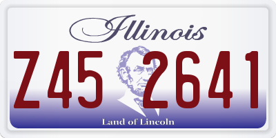 IL license plate Z452641