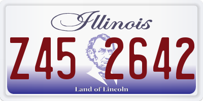IL license plate Z452642