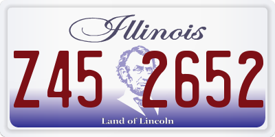 IL license plate Z452652