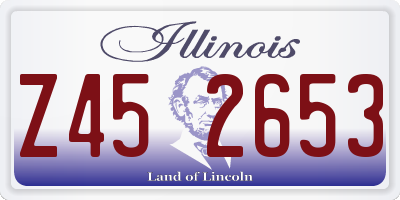 IL license plate Z452653