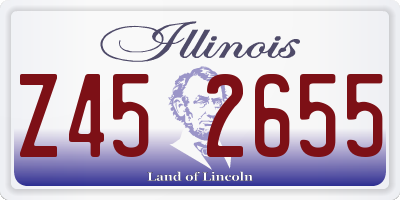 IL license plate Z452655