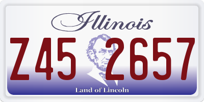 IL license plate Z452657
