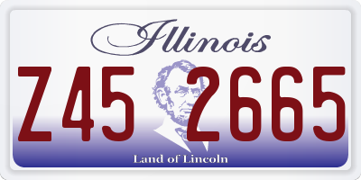 IL license plate Z452665