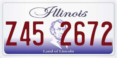 IL license plate Z452672