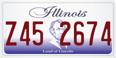 IL license plate Z452674