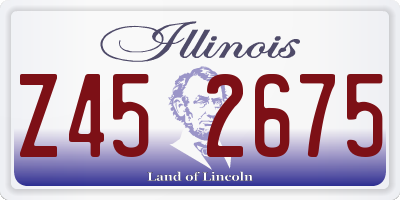 IL license plate Z452675