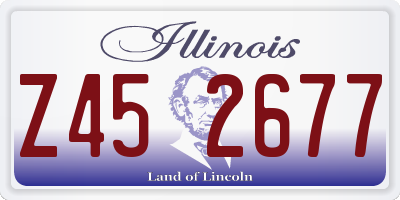 IL license plate Z452677