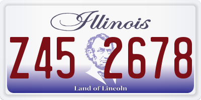 IL license plate Z452678