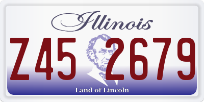IL license plate Z452679