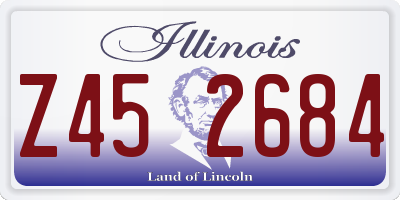 IL license plate Z452684