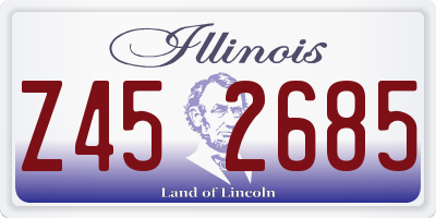 IL license plate Z452685