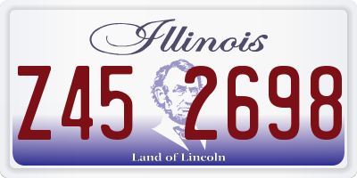 IL license plate Z452698