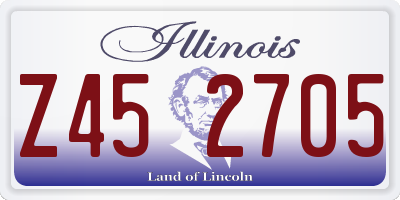 IL license plate Z452705