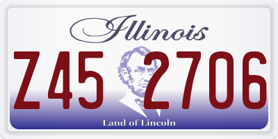 IL license plate Z452706