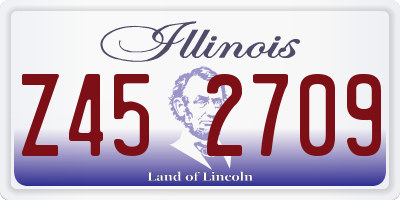 IL license plate Z452709