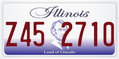 IL license plate Z452710
